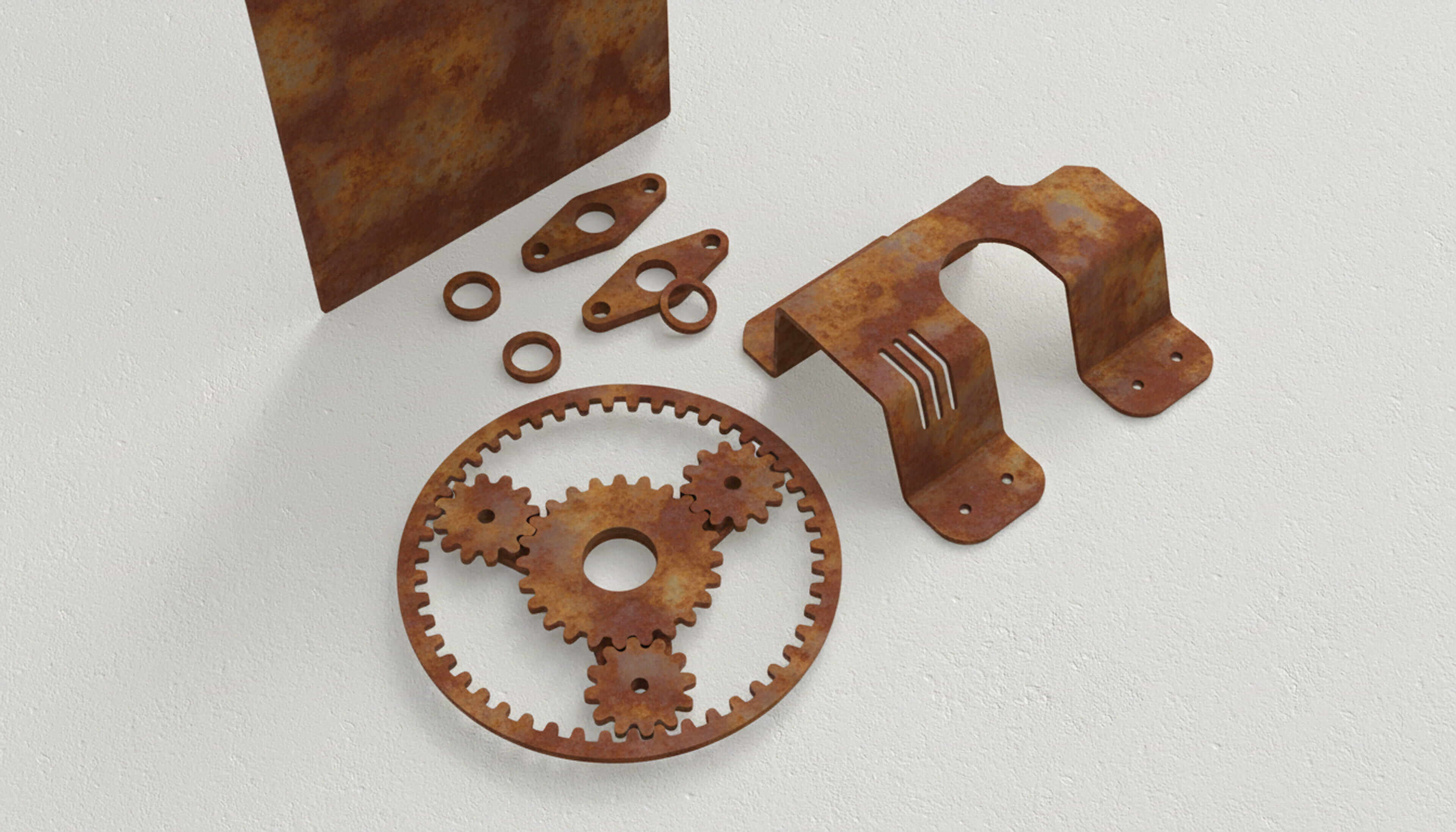 HCorten Steel cutting or milling